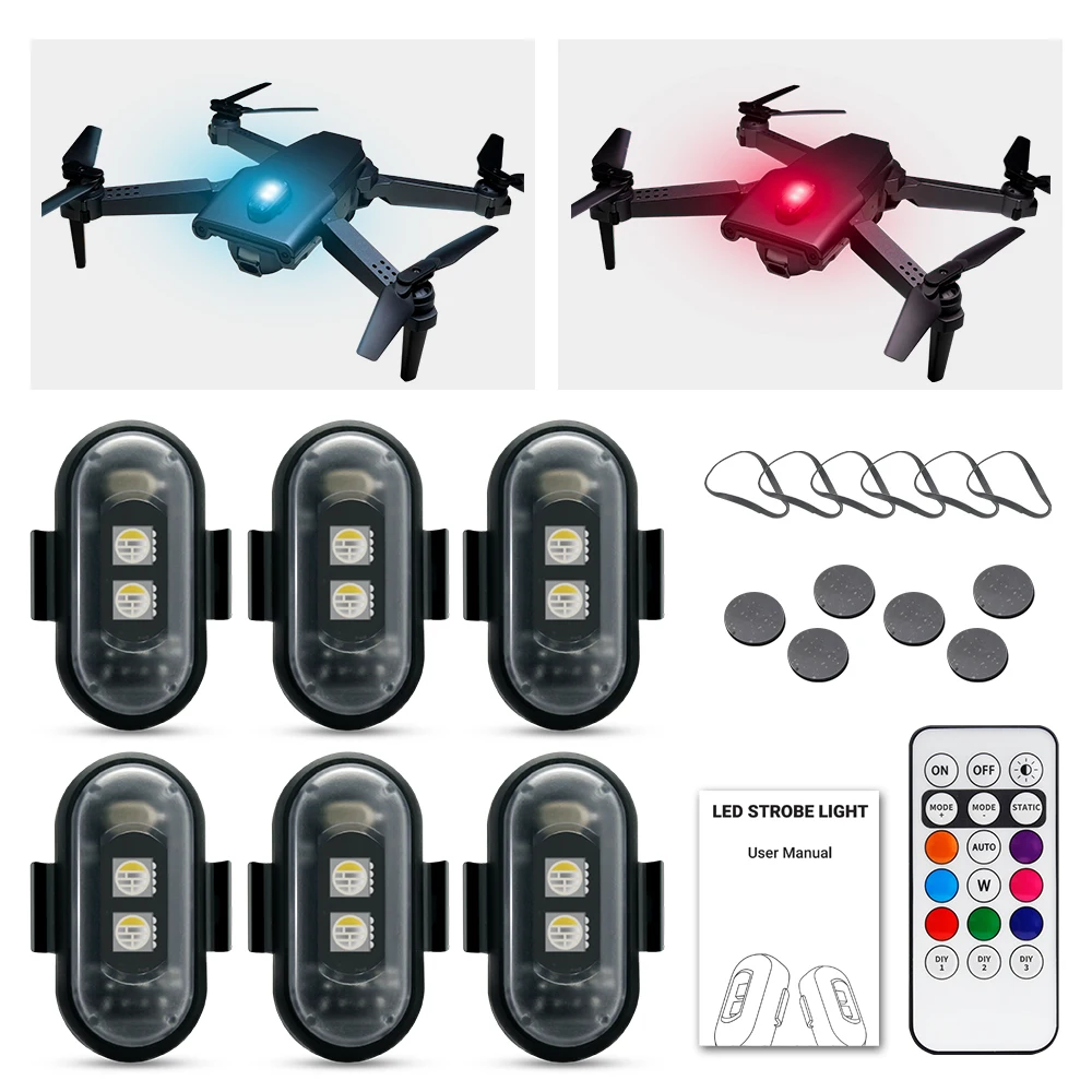 ضوء ستروب للدراجات النارية، مص - مراجعة Drone Strobe Light وسعره